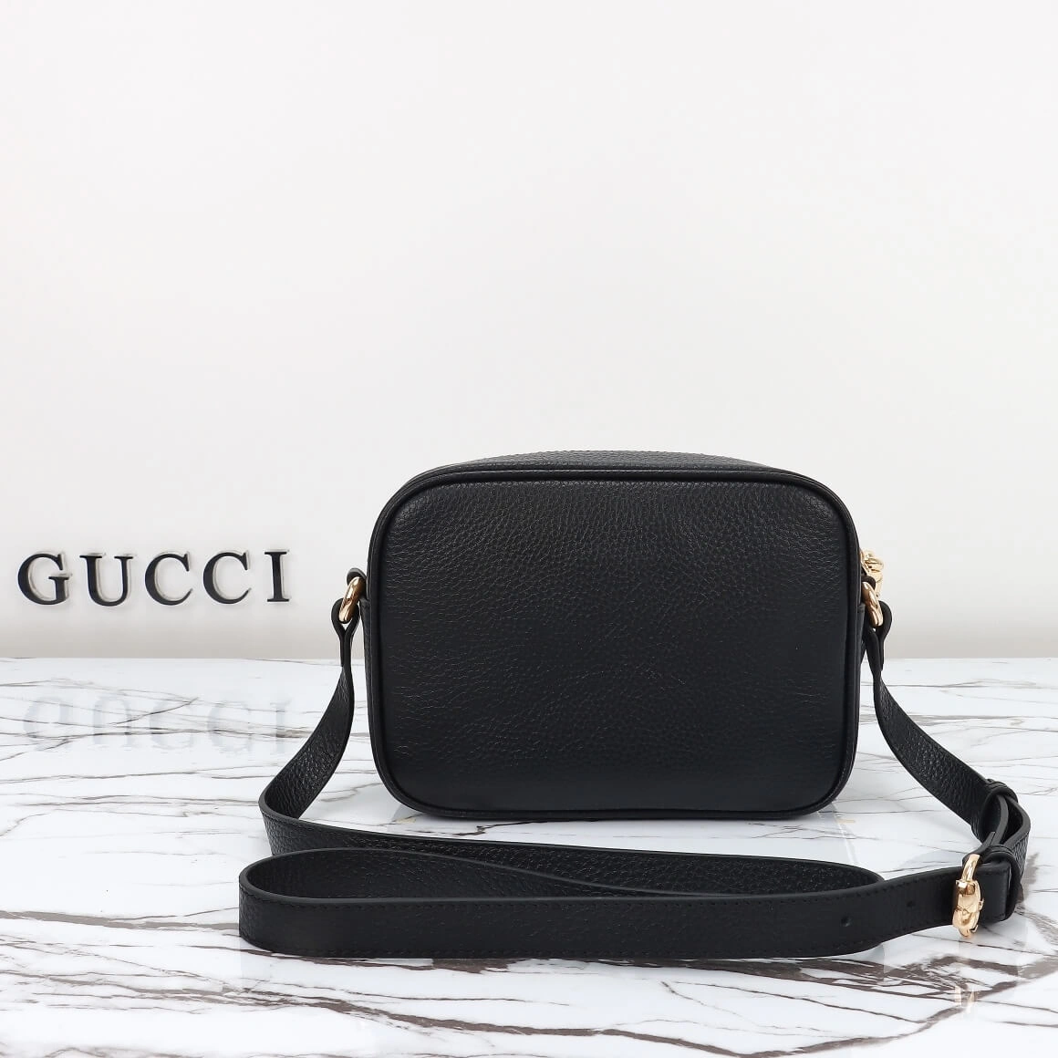 Unique GG Pebbled Calfskin Small Soho Disco Bag 1021
