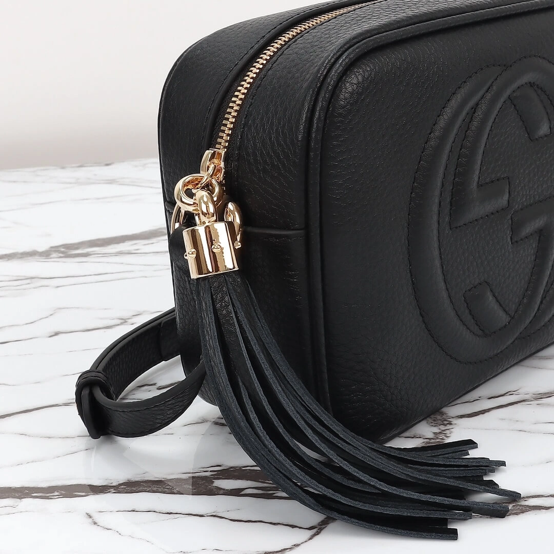Unique GG Pebbled Calfskin Small Soho Disco Bag 1021