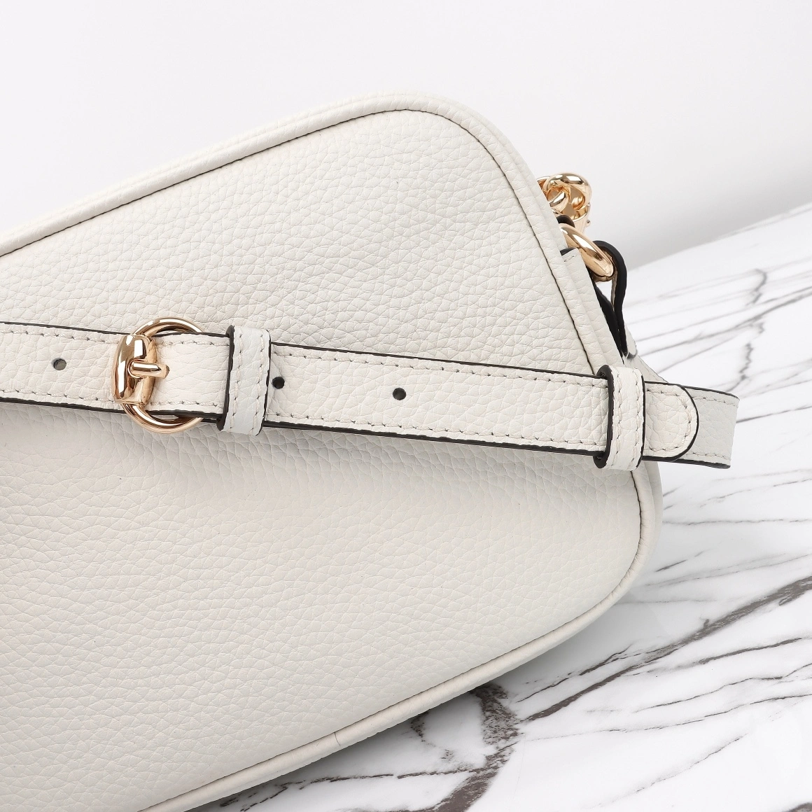 GG Pebbled Calfskin Small Soho Disco Bag ZipUp 1023