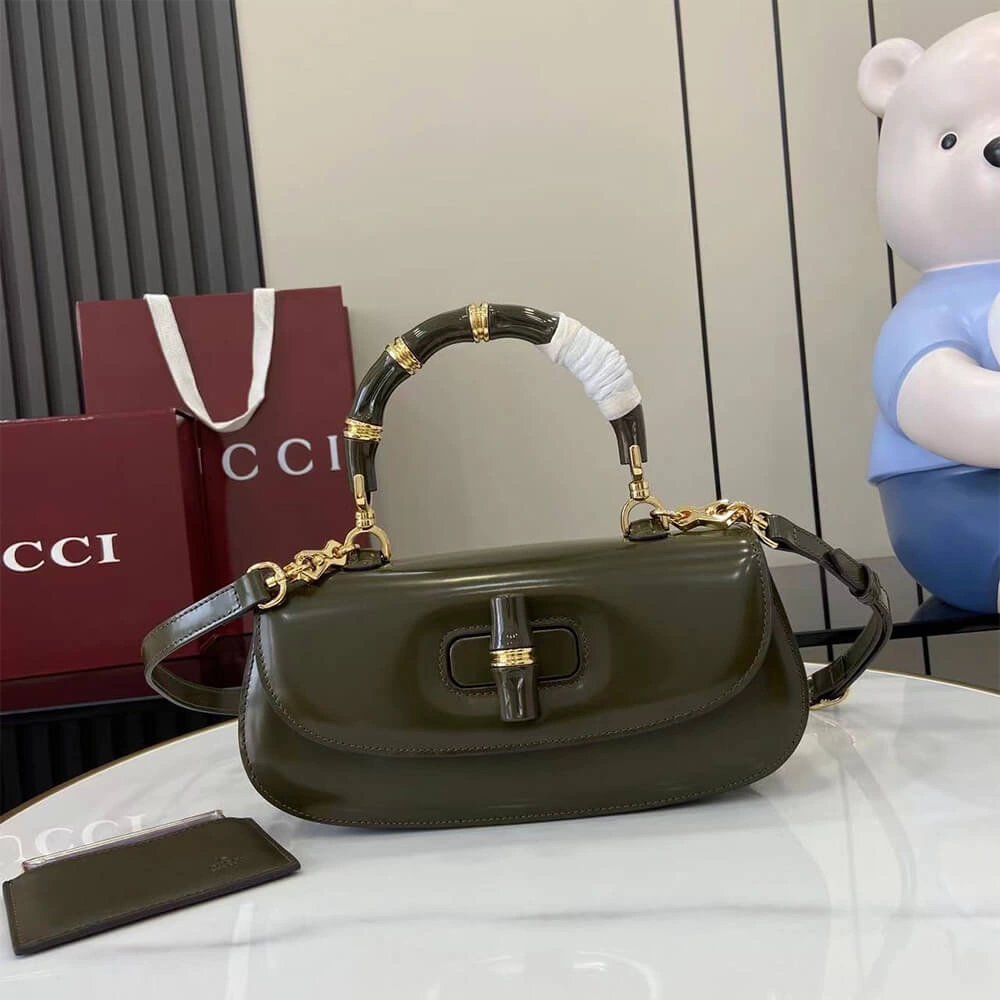 Gucci Bamboo Diva medium bag(HIGH-END GRADE) Stylish 954