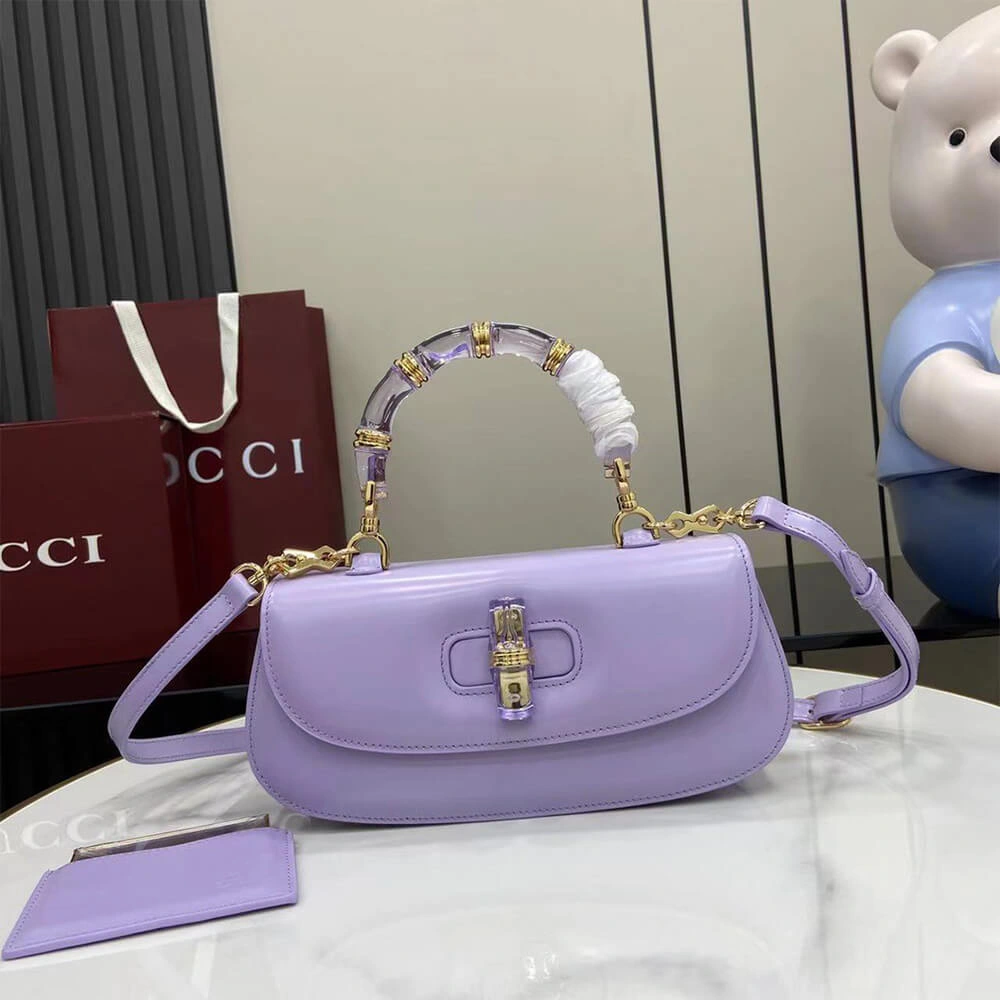 Breathable Gucci Bamboo Diva medium bag(HIGH-END GRADE) 972