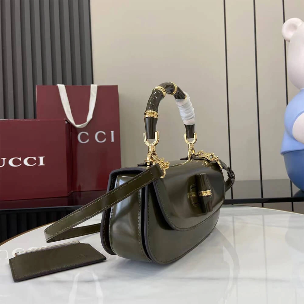 Gucci Bamboo Diva medium bag(HIGH-END GRADE) Stylish 954