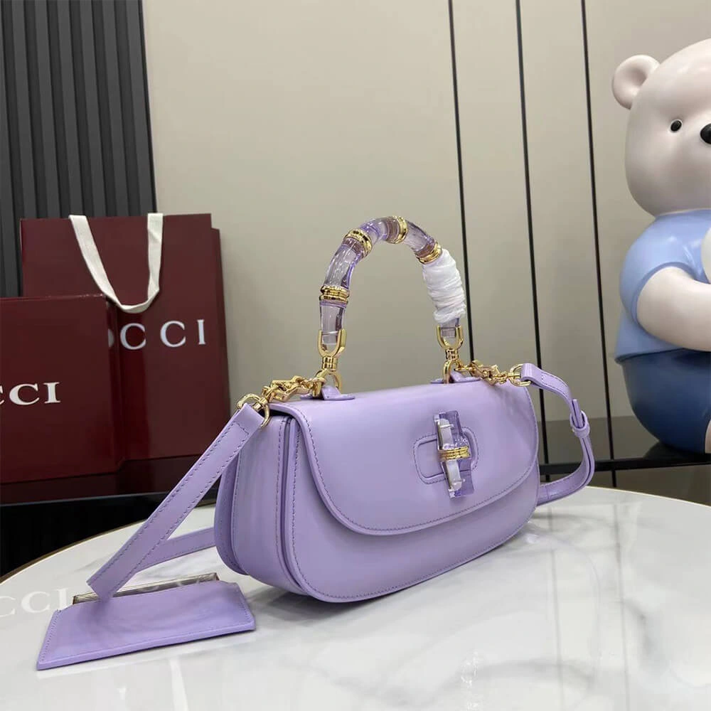 Breathable Gucci Bamboo Diva medium bag(HIGH-END GRADE) 972