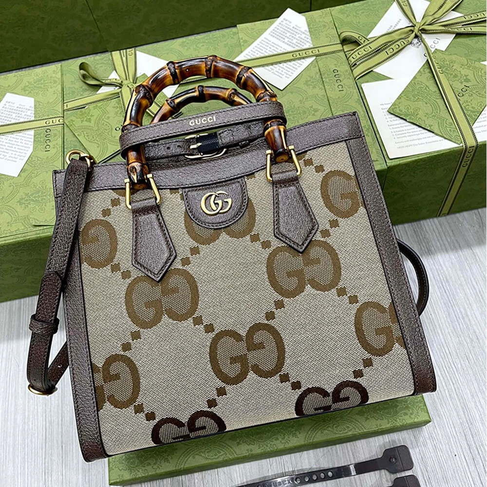 Gucci Diana jumbo GG small tote bag Vibrant 1144