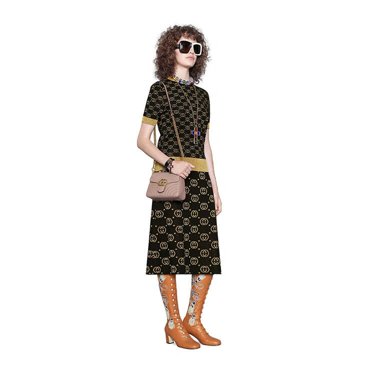 Gucci GG Marmont Mini Top Handle Bag Fashionable 1242