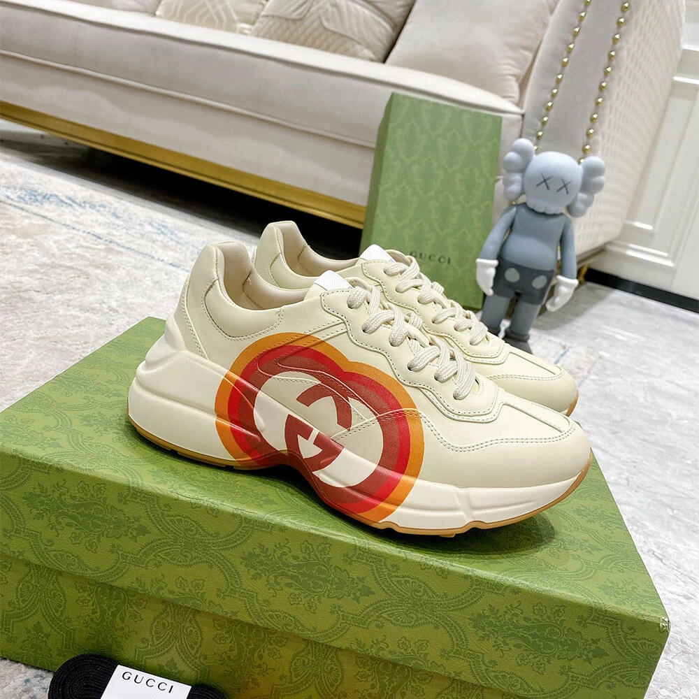 Gucci Heart Chunky Rhyton Sneaker Comfortable 3288