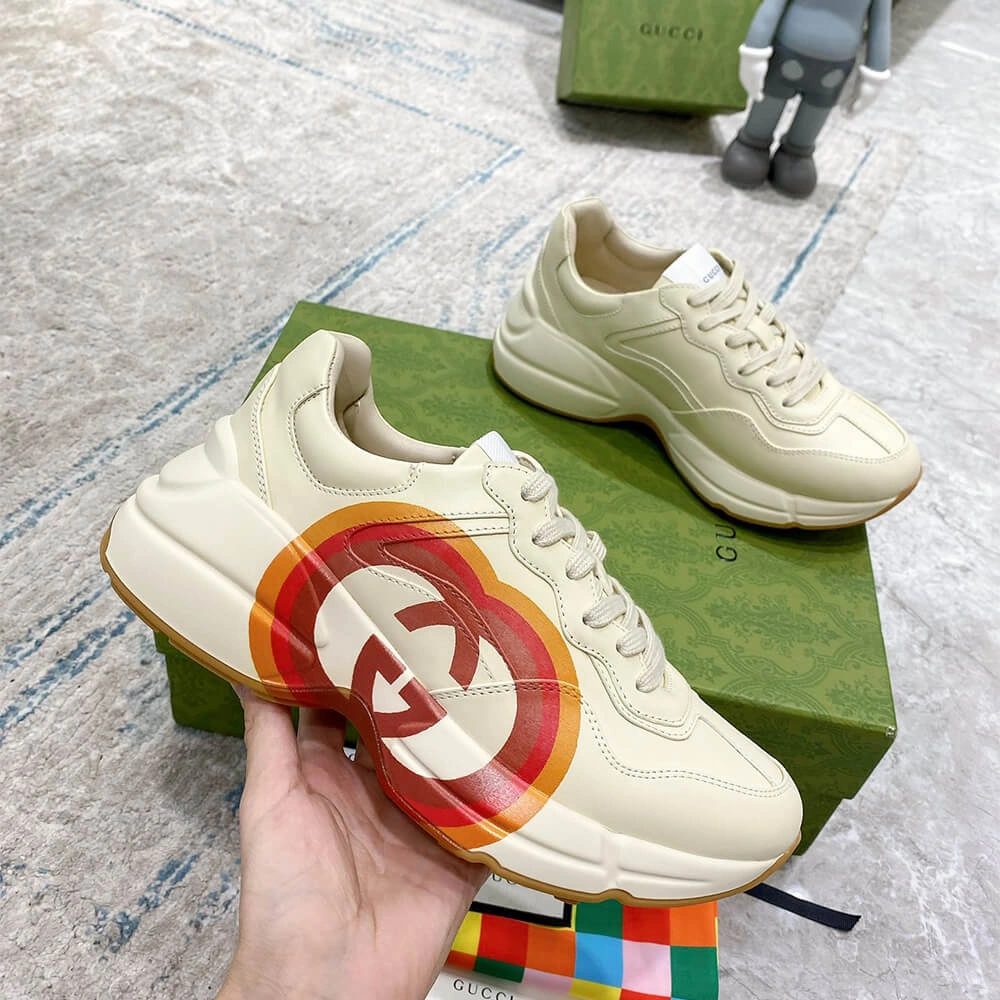 Gucci Heart Chunky Rhyton Sneaker Comfortable 3288