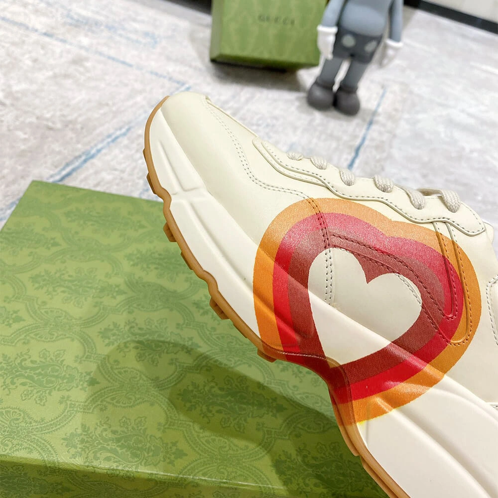 Gucci Heart Chunky Rhyton Sneaker Comfortable 3288