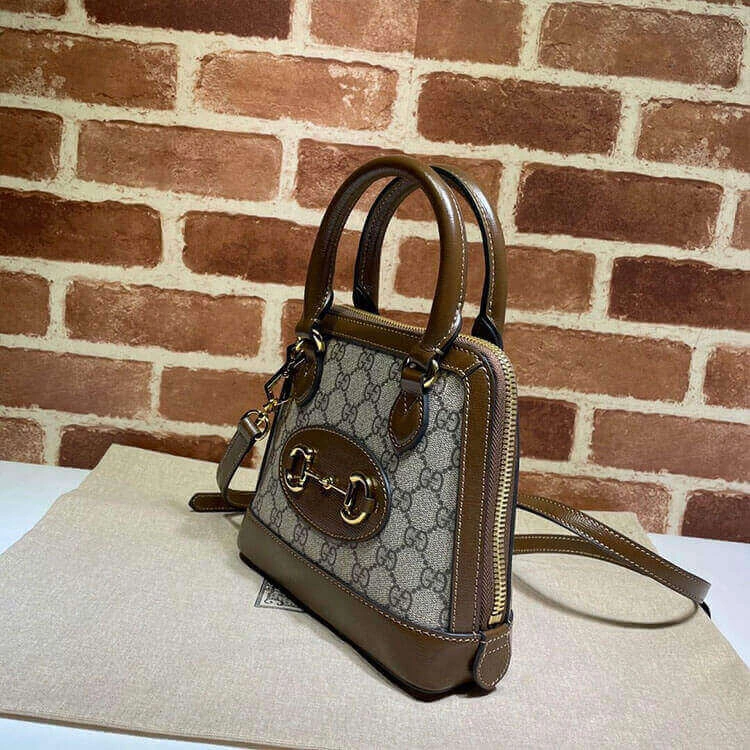 Practical Gucci Horsebit 1955 Mini Top Handle Bag 1267