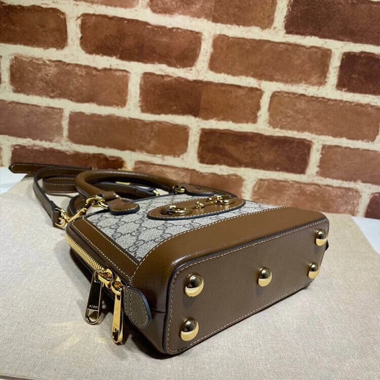 Practical Gucci Horsebit 1955 Mini Top Handle Bag 1267