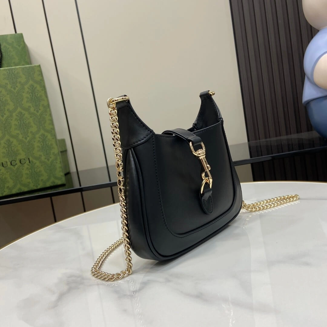 ComfortFit Gucci Jackie Notte Smooth surface Mini Bag 1068