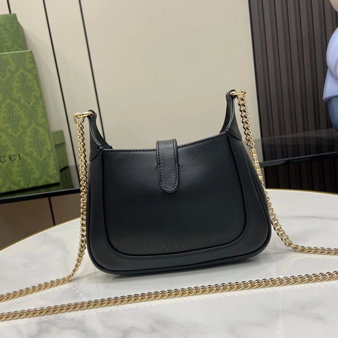 ComfortFit Gucci Jackie Notte Smooth surface Mini Bag 1068