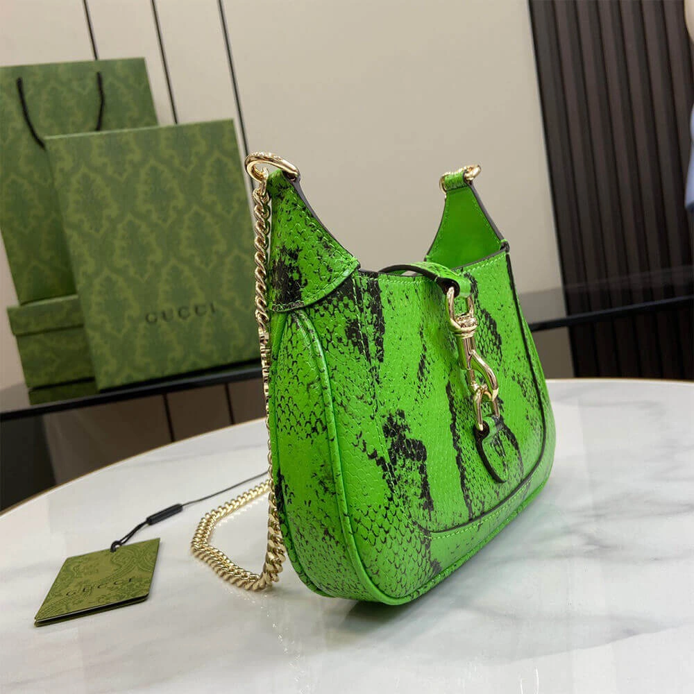 Gucci Jackie Notte python mini bag(HIGH-END GRADE) Neat 1006