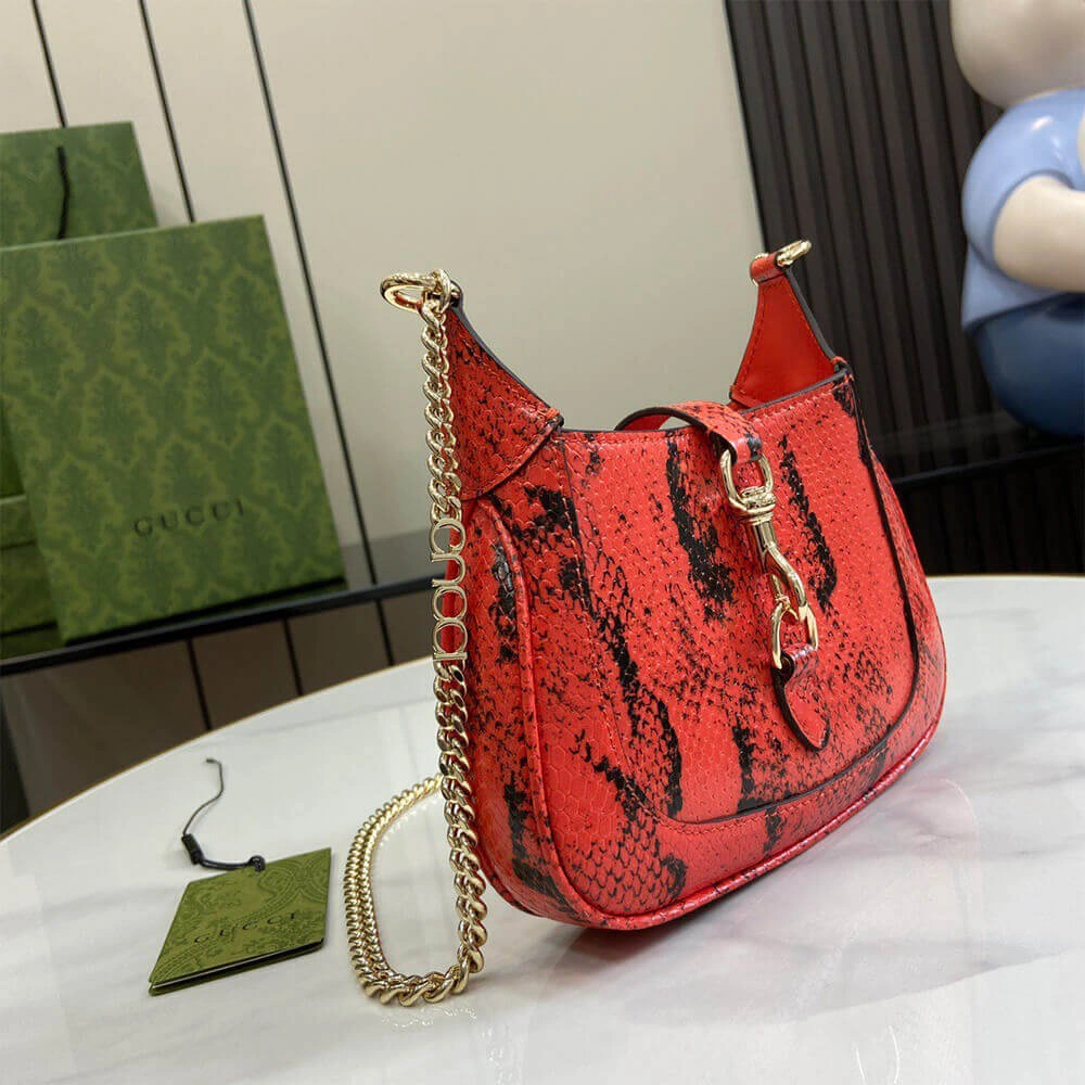 Unisex Gucci Jackie Notte python mini bag(HIGH-END GRADE) 995