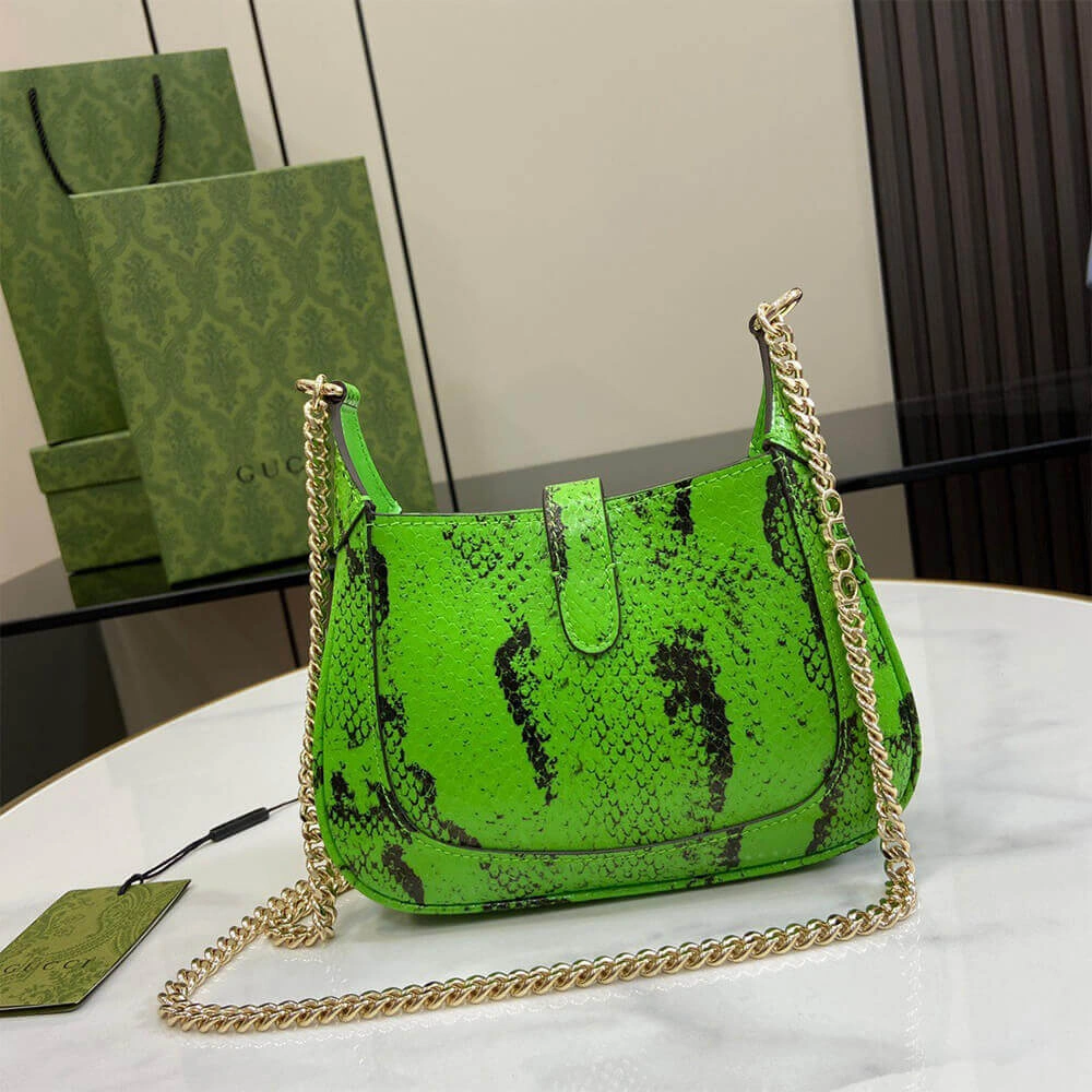 Gucci Jackie Notte python mini bag(HIGH-END GRADE) Neat 1006