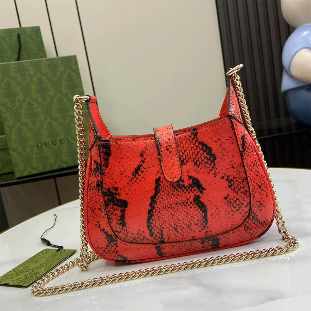 Unisex Gucci Jackie Notte python mini bag(HIGH-END GRADE) 995