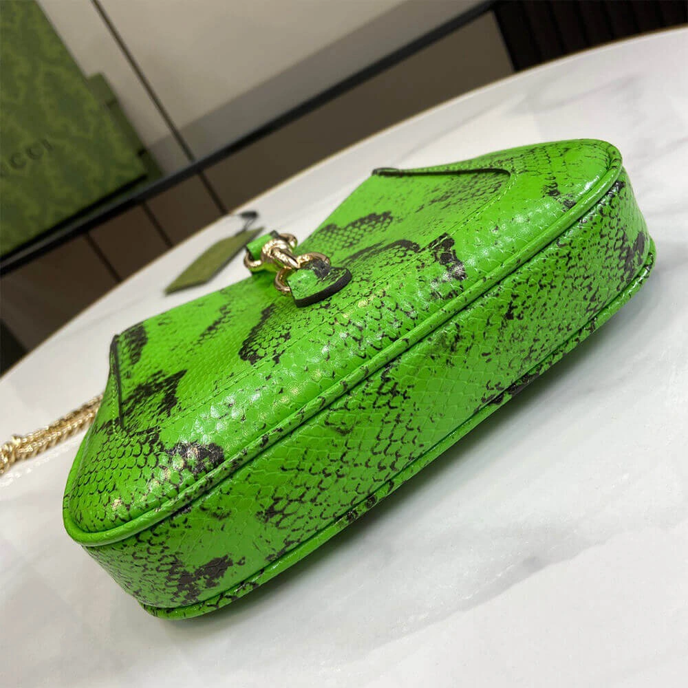 Gucci Jackie Notte python mini bag(HIGH-END GRADE) Neat 1006