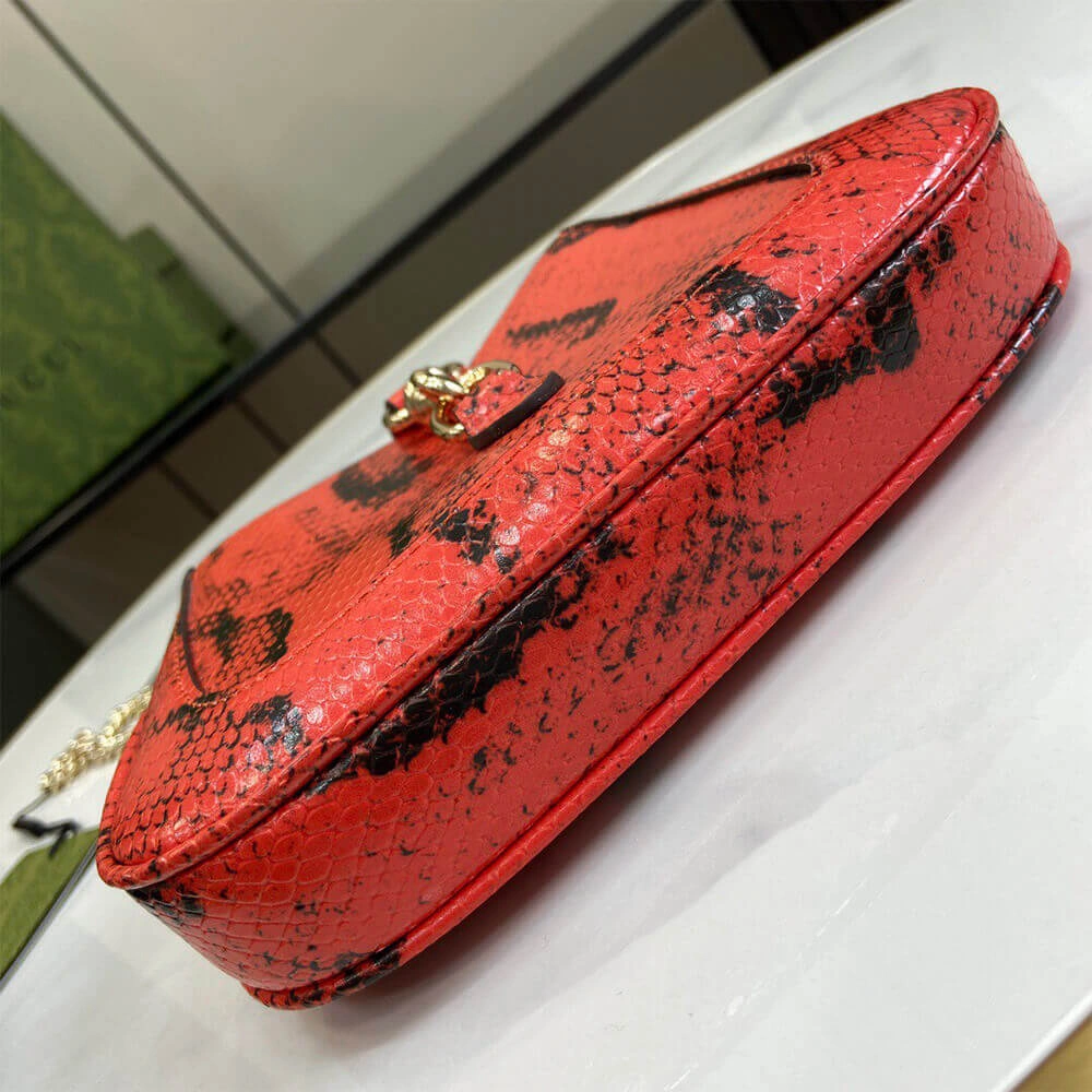 Unisex Gucci Jackie Notte python mini bag(HIGH-END GRADE) 995