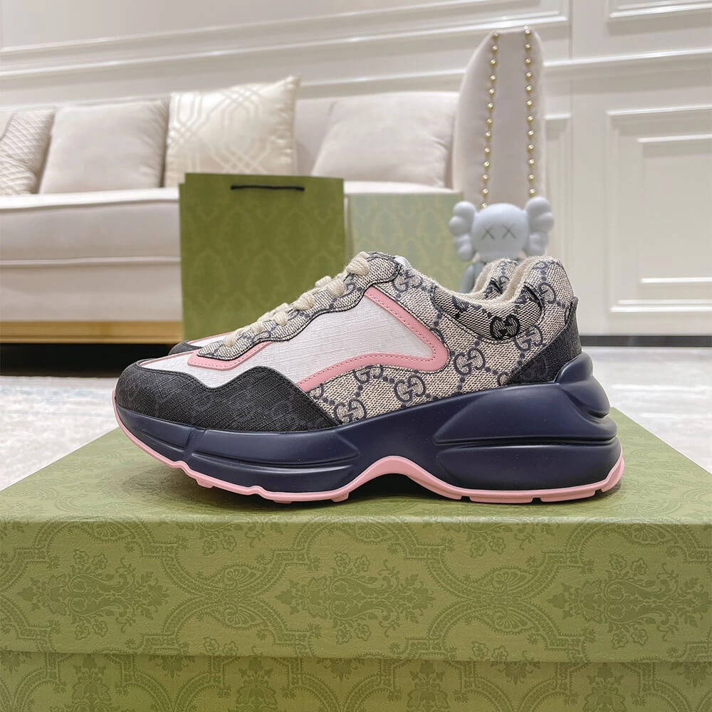 Gucci Multicolor GG Supreme Rhyton Sneaker Breathable 3270