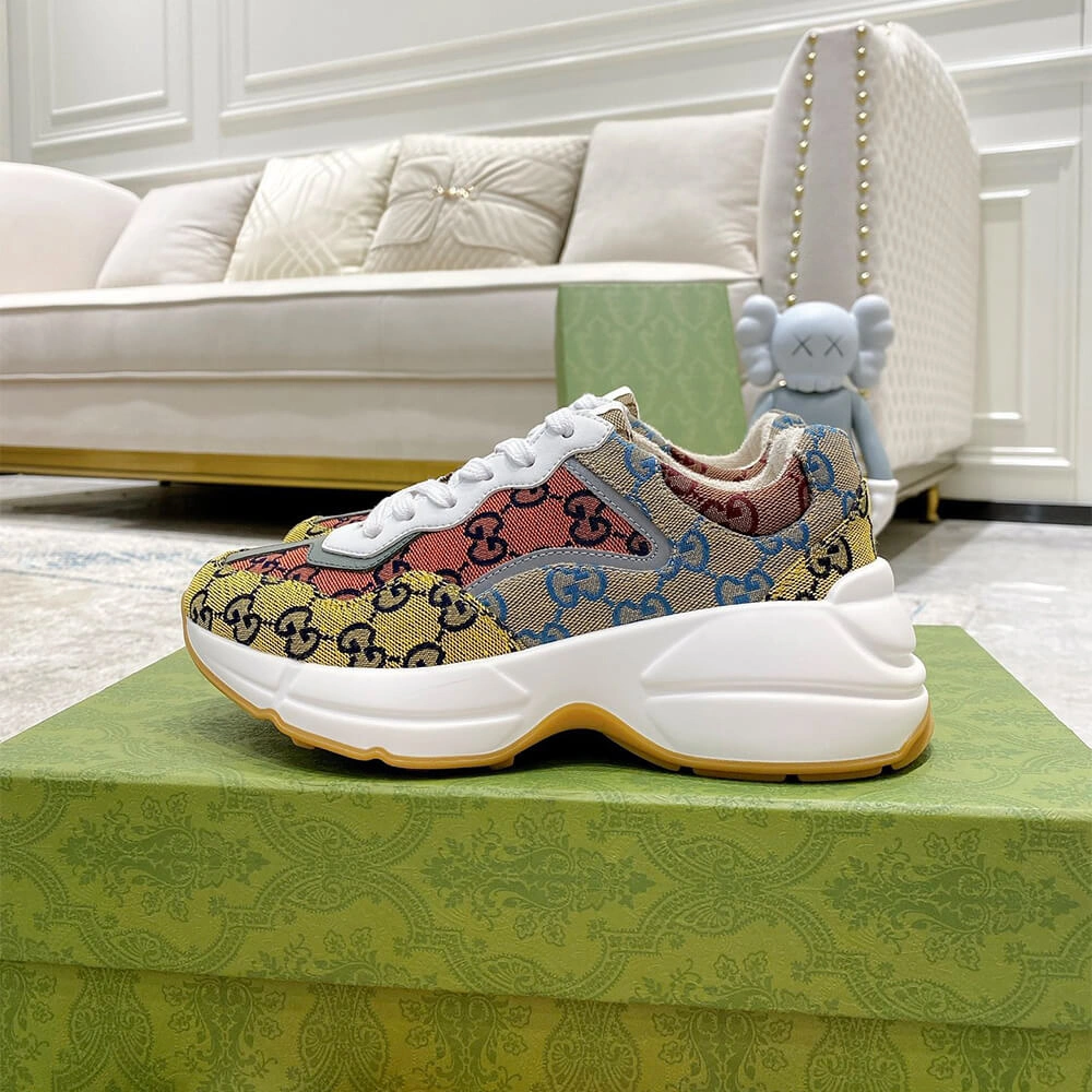 Contemporary Gucci Multicolor GG Supreme Rhyton Sneaker 3260