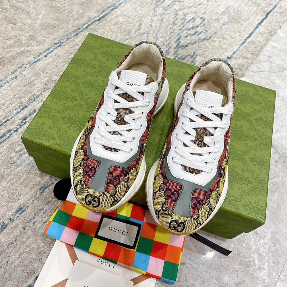 Contemporary Gucci Multicolor GG Supreme Rhyton Sneaker 3260