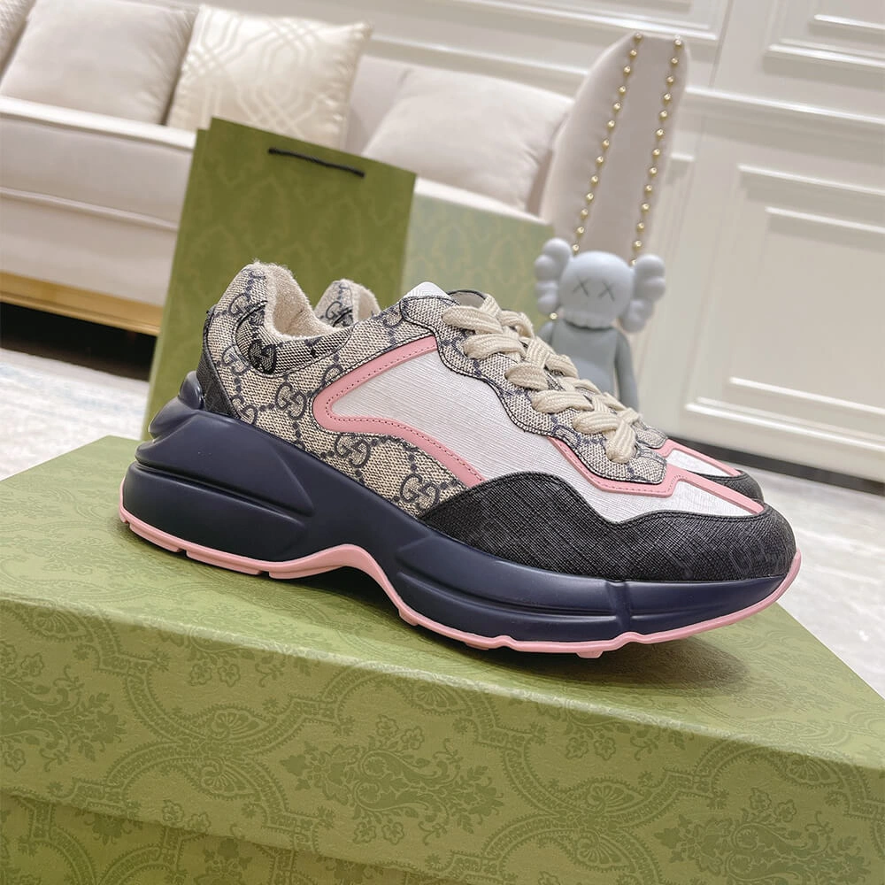 Gucci Multicolor GG Supreme Rhyton Sneaker Breathable 3270