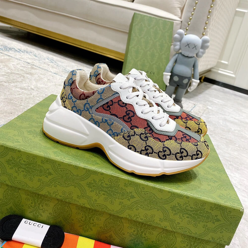 Contemporary Gucci Multicolor GG Supreme Rhyton Sneaker 3260