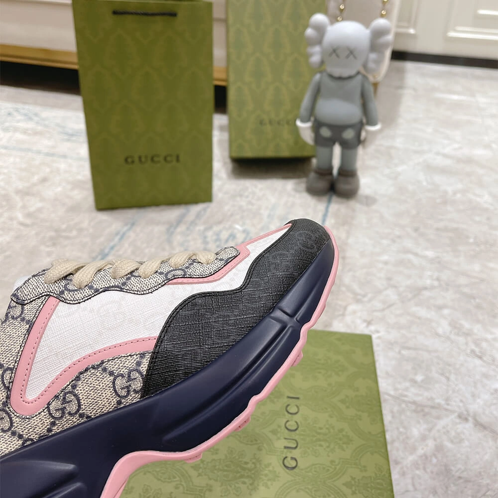 Gucci Multicolor GG Supreme Rhyton Sneaker Breathable 3270