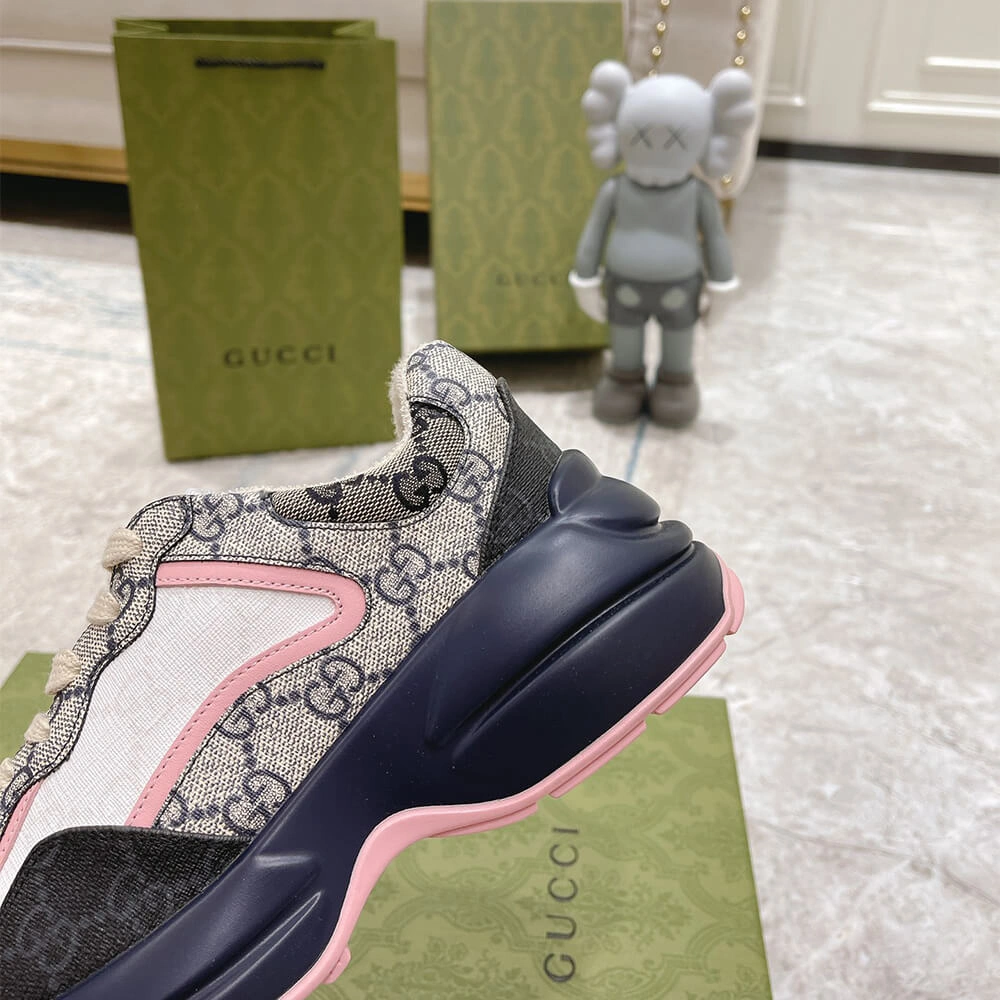 Gucci Multicolor GG Supreme Rhyton Sneaker Breathable 3270