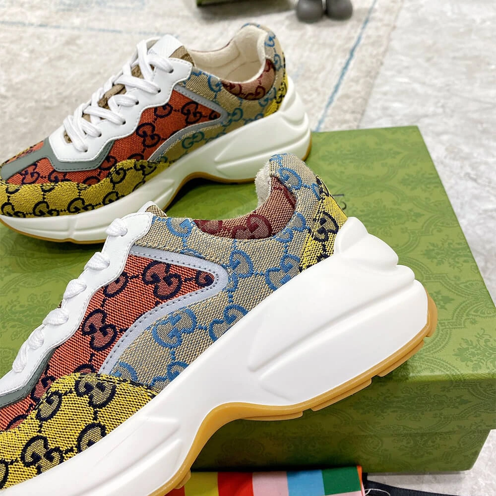 Contemporary Gucci Multicolor GG Supreme Rhyton Sneaker 3260