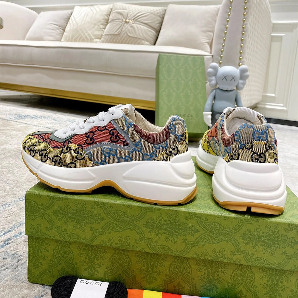 Contemporary Gucci Multicolor GG Supreme Rhyton Sneaker 3260