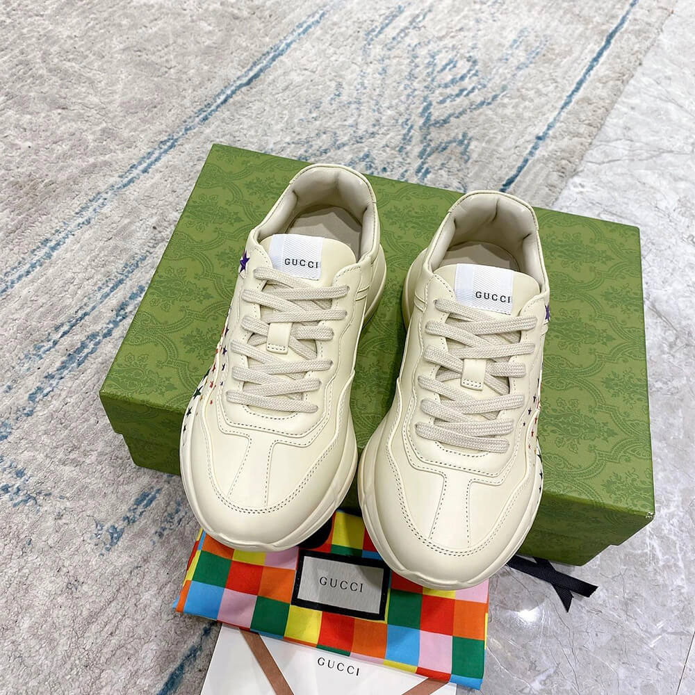 Gucci Rainbow Star Rhyton Sneaker Breathable 3269