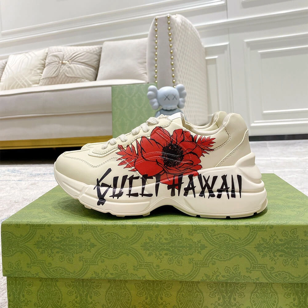 Gucci Rhyton Hawaii Print Sneaker MultiPurpose 3272