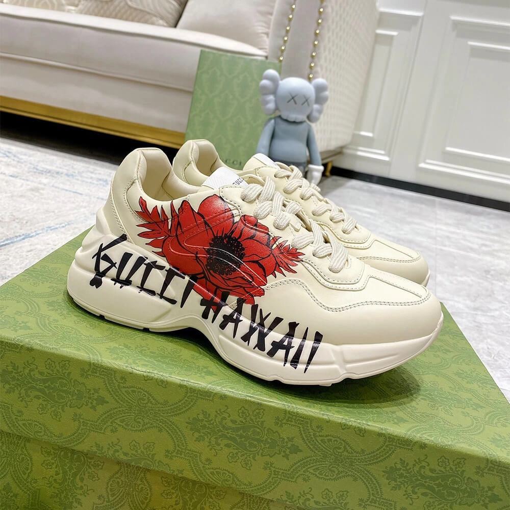 Gucci Rhyton Hawaii Print Sneaker MultiPurpose 3272