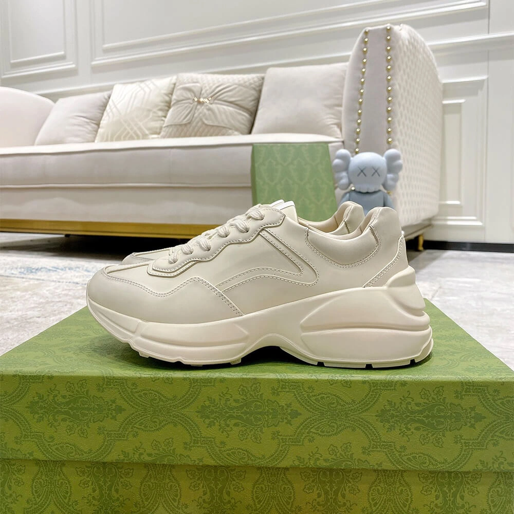 Gucci Rhyton Leather Sneakers Fashionable 3267