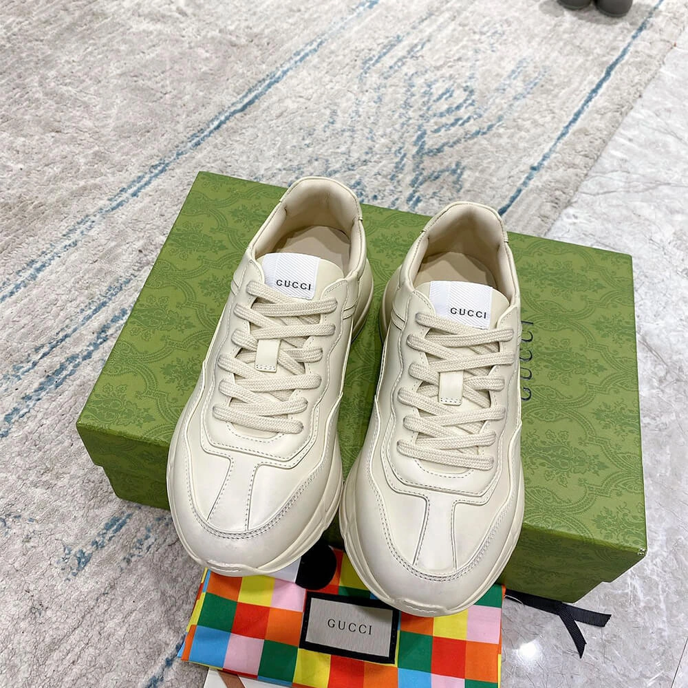 Gucci Rhyton Leather Sneakers Fashionable 3267