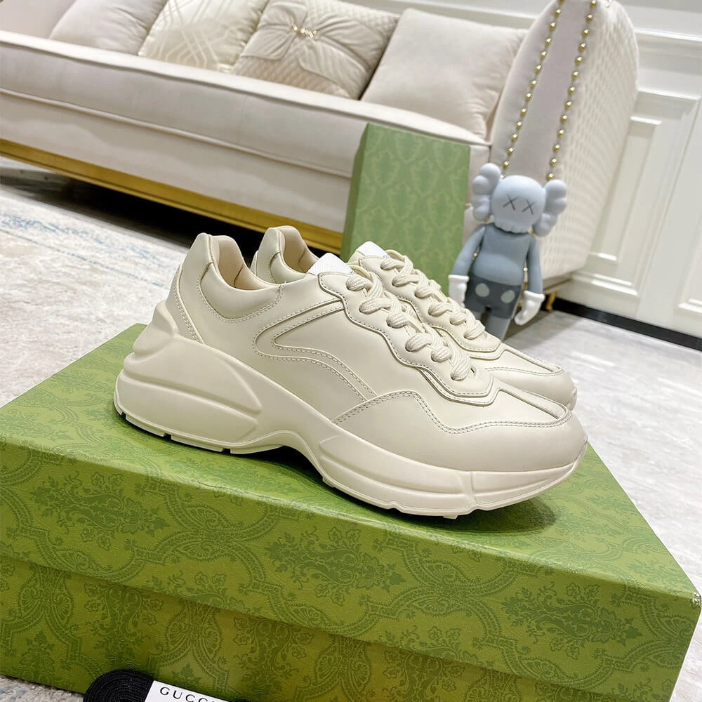 Gucci Rhyton Leather Sneakers Fashionable 3267