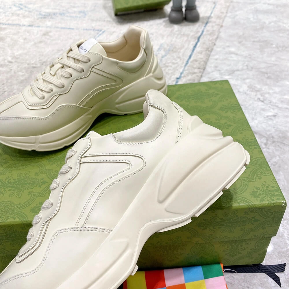 Gucci Rhyton Leather Sneakers Fashionable 3267