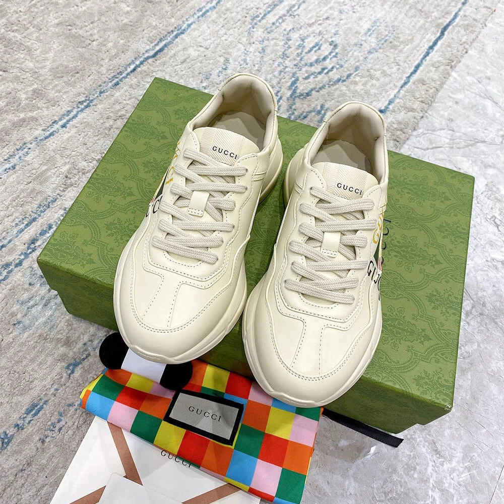 Gucci Rhyton Sneaker with Box Logo Timeless 3297