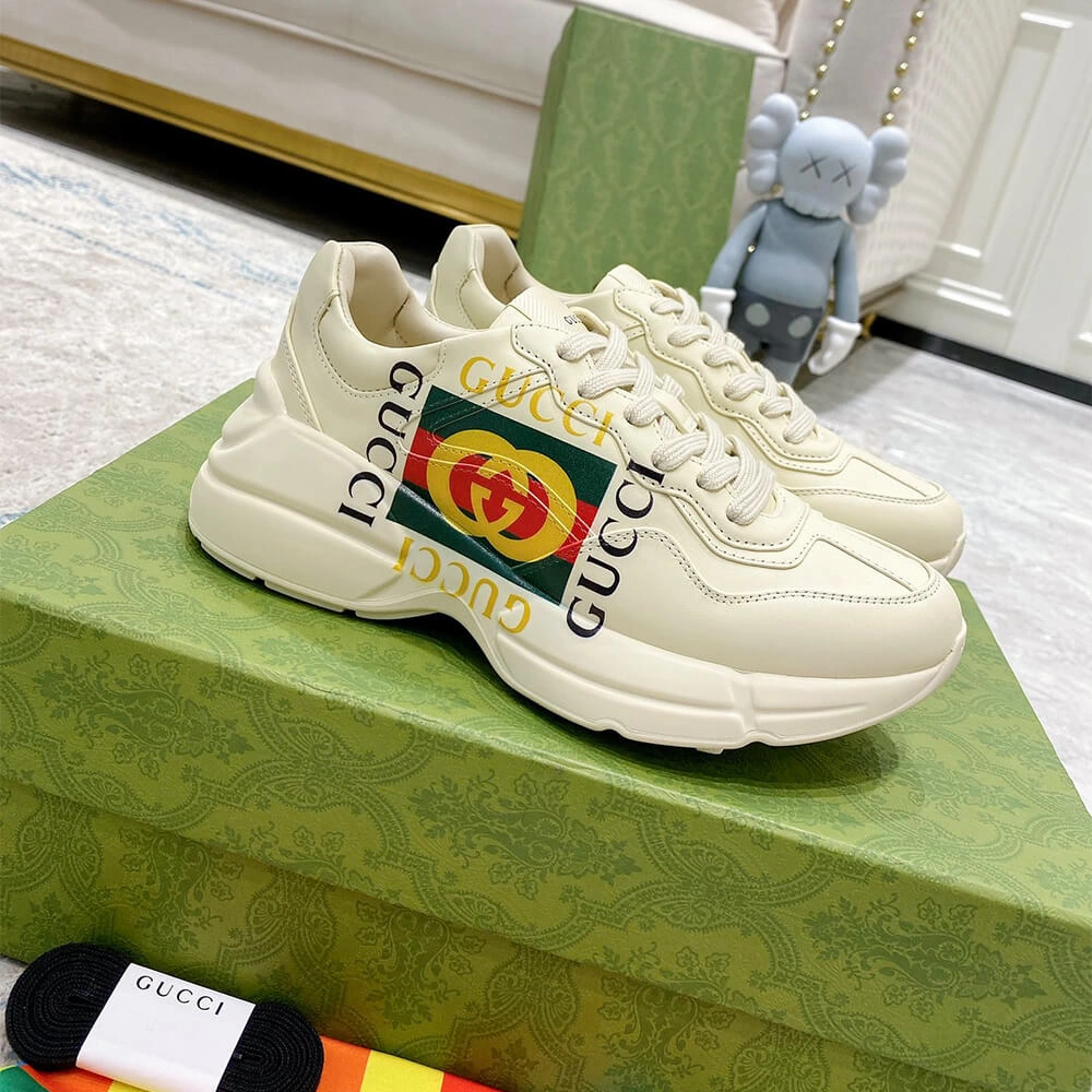 Gucci Rhyton Sneaker with Box Logo Timeless 3297
