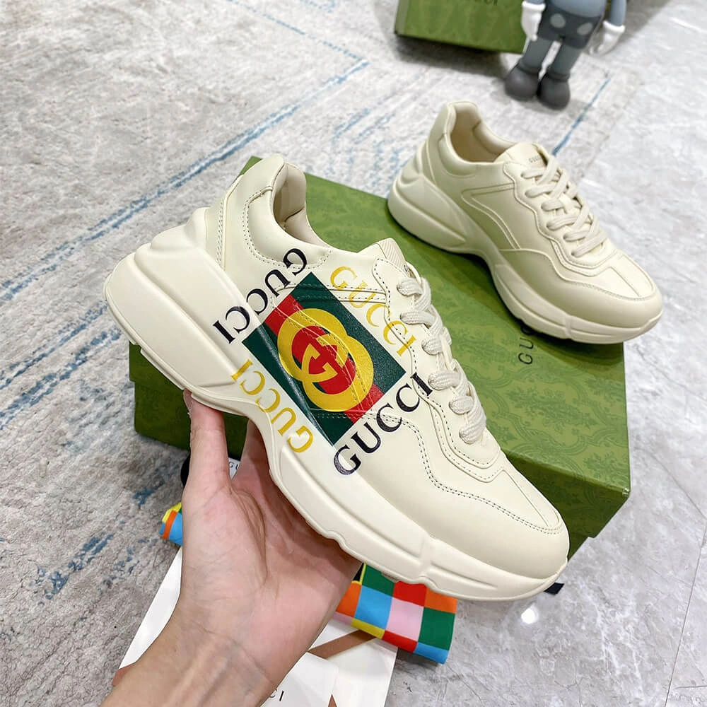 Gucci Rhyton Sneaker with Box Logo Timeless 3297