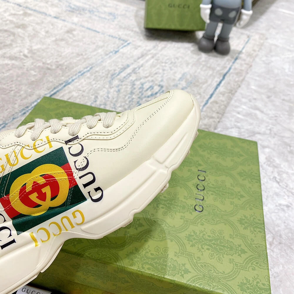 Gucci Rhyton Sneaker with Box Logo Timeless 3297