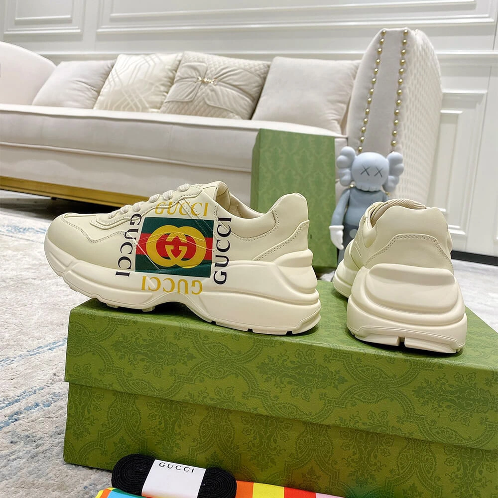 Gucci Rhyton Sneaker with Box Logo Timeless 3297