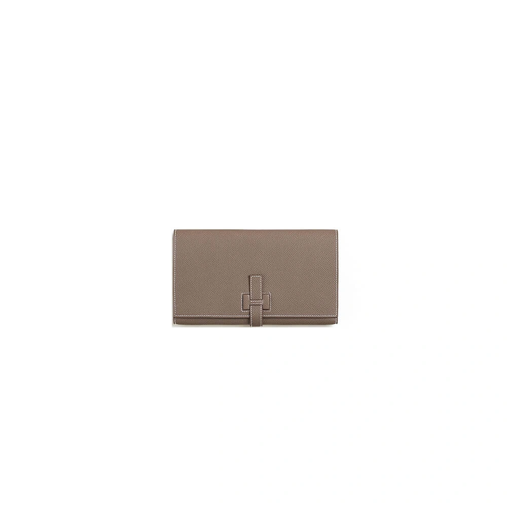 WaterResistant HERMES New H Passant Toutenmain wallet(HIGH-END GRADE) 1988