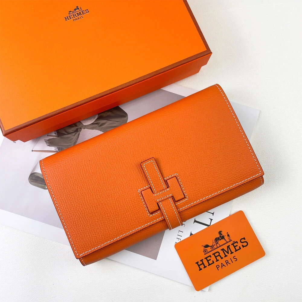 Compact HERMES New H Passant Toutenmain wallet(HIGH-END GRADE) 2003