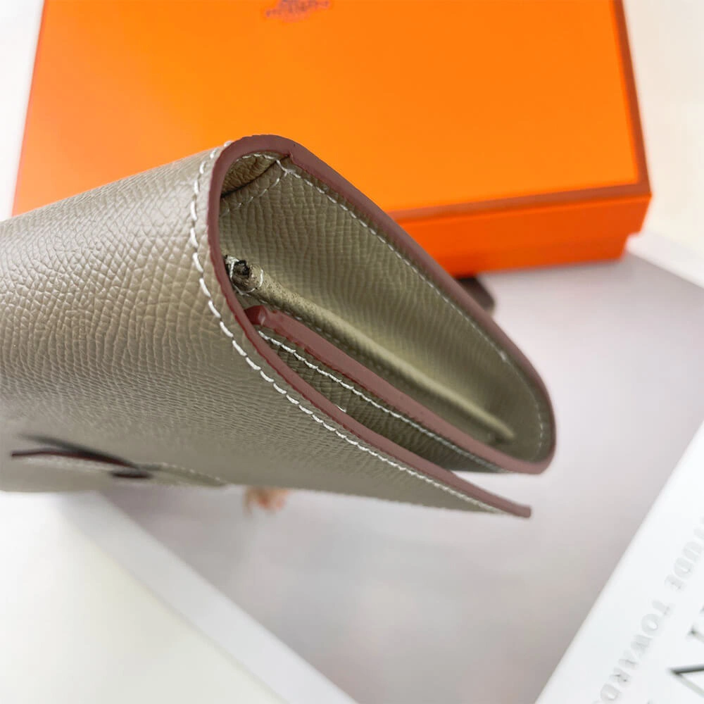 HERMES New H Passant Toutenmain wallet(HIGH-END GRADE) Sustainable 1963