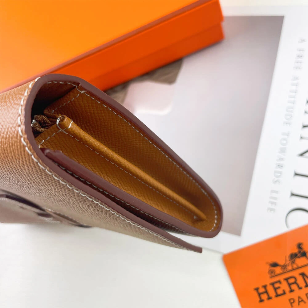 SmartChoice HERMES New H Passant Toutenmain wallet(HIGH-END GRADE) 2040