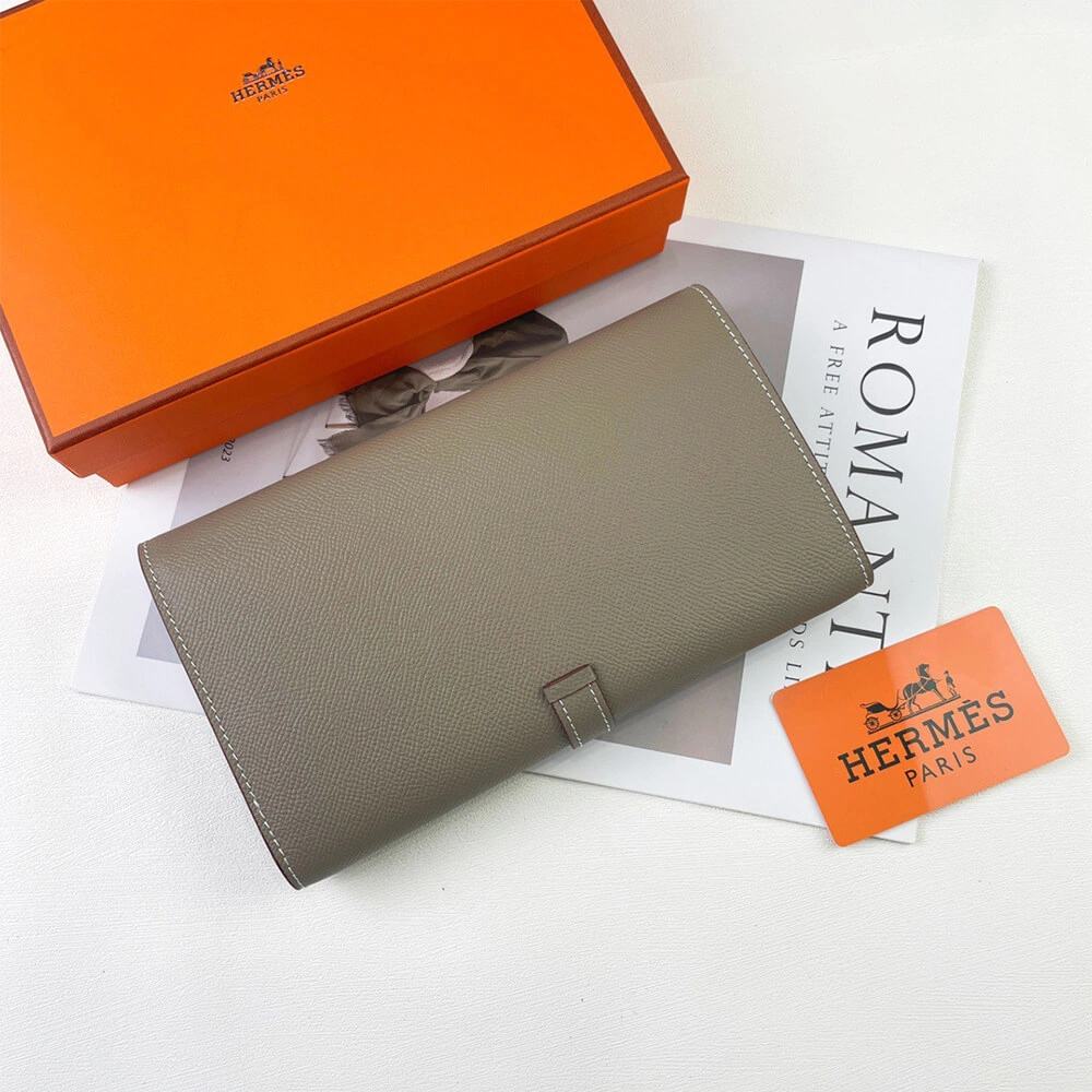 HERMES New H Passant Toutenmain wallet(HIGH-END GRADE) Sustainable 1963