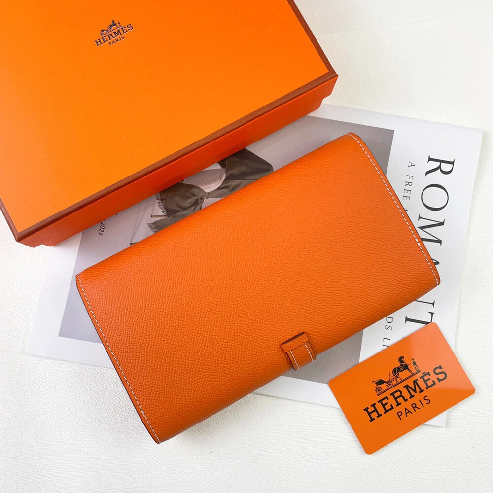 Compact HERMES New H Passant Toutenmain wallet(HIGH-END GRADE) 2003
