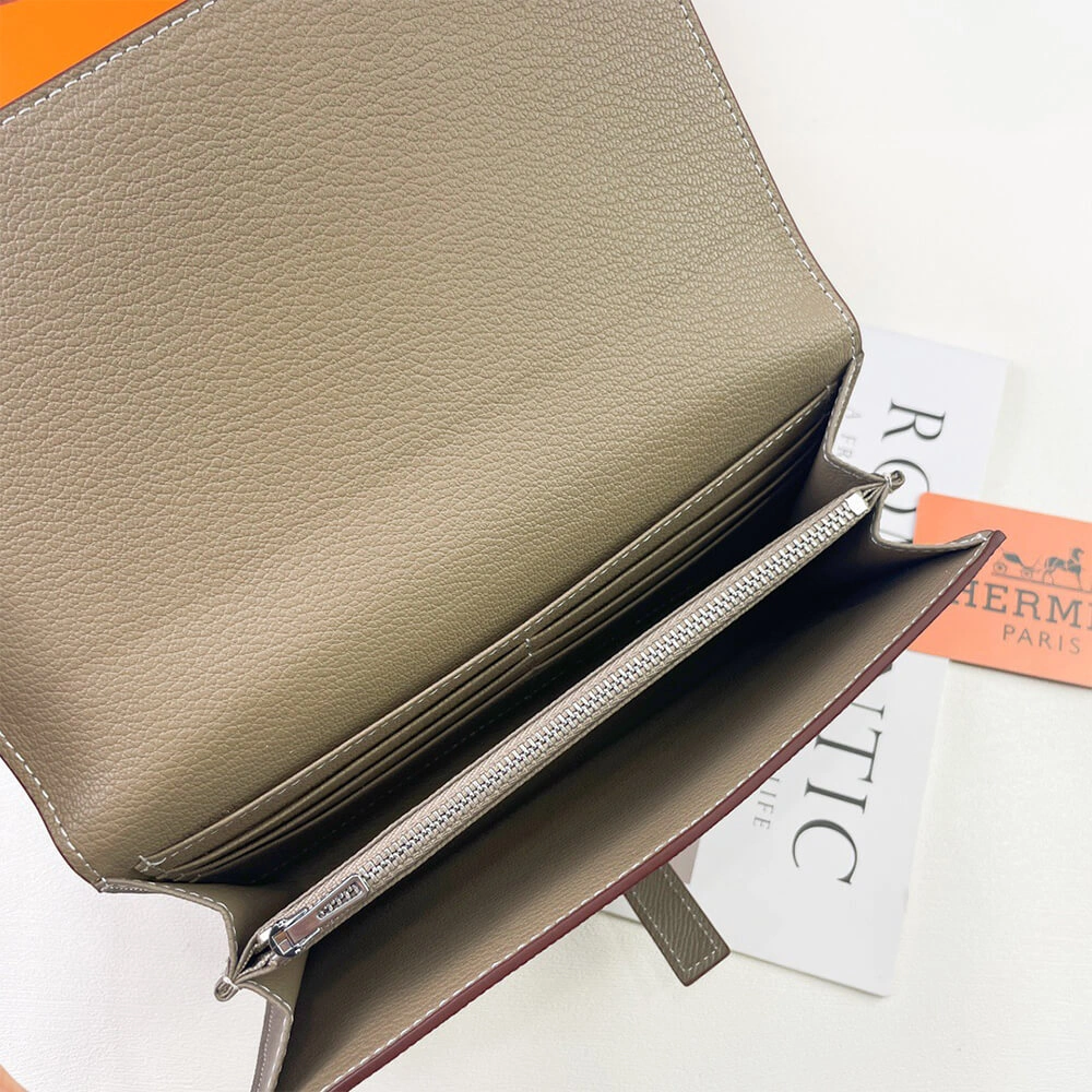 HERMES New H Passant Toutenmain wallet(HIGH-END GRADE) Sustainable 1963